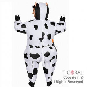 DISFRAZ INFLABLE VACA ADULTO 2.4 MT X 1